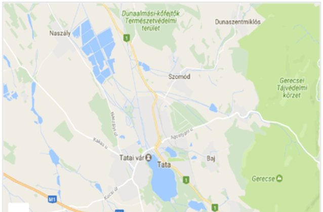 Statikus Tata térképe