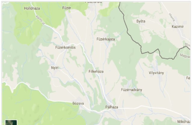 Statikus Filkehza térképe