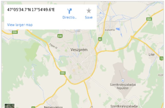 Statikus Veszprm térképe