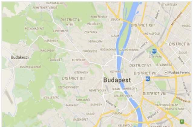 Statikus Budapest XXII. kerlet térképe