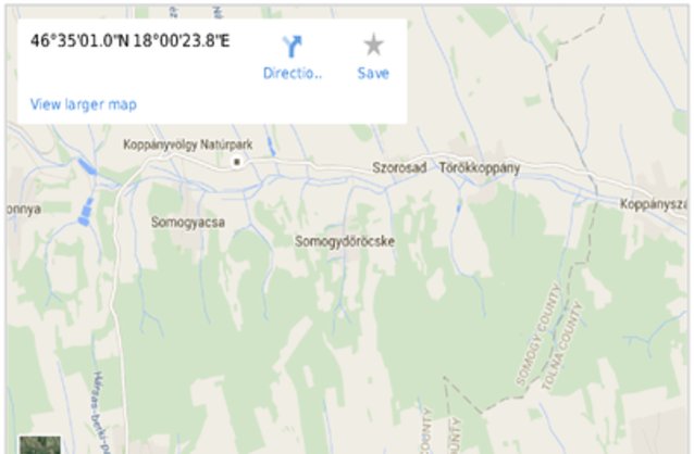 Statikus Somogydrcske térképe