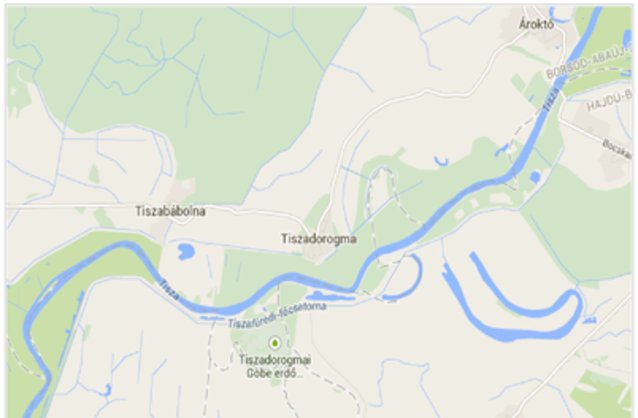 Statikus Tiszadorogma térképe