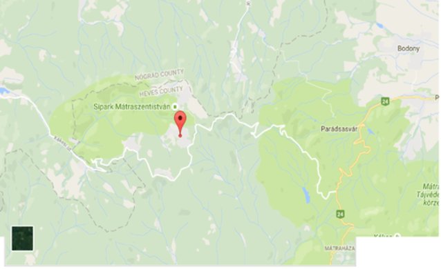 Statikus Mtraszentimre térképe